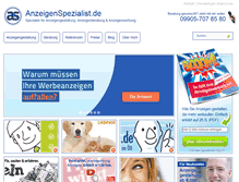 Tablet Screenshot of anzeigenspezialist.de